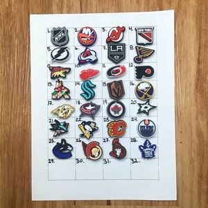 Hockey and Baseball Croc Jibbitz!